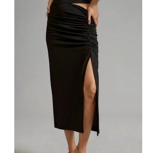 Anthropologie Ruched Pencil Skirt